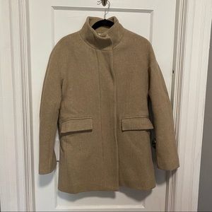 J.Crew Cocoon Coat Italian Stadium Cloth Sandstone